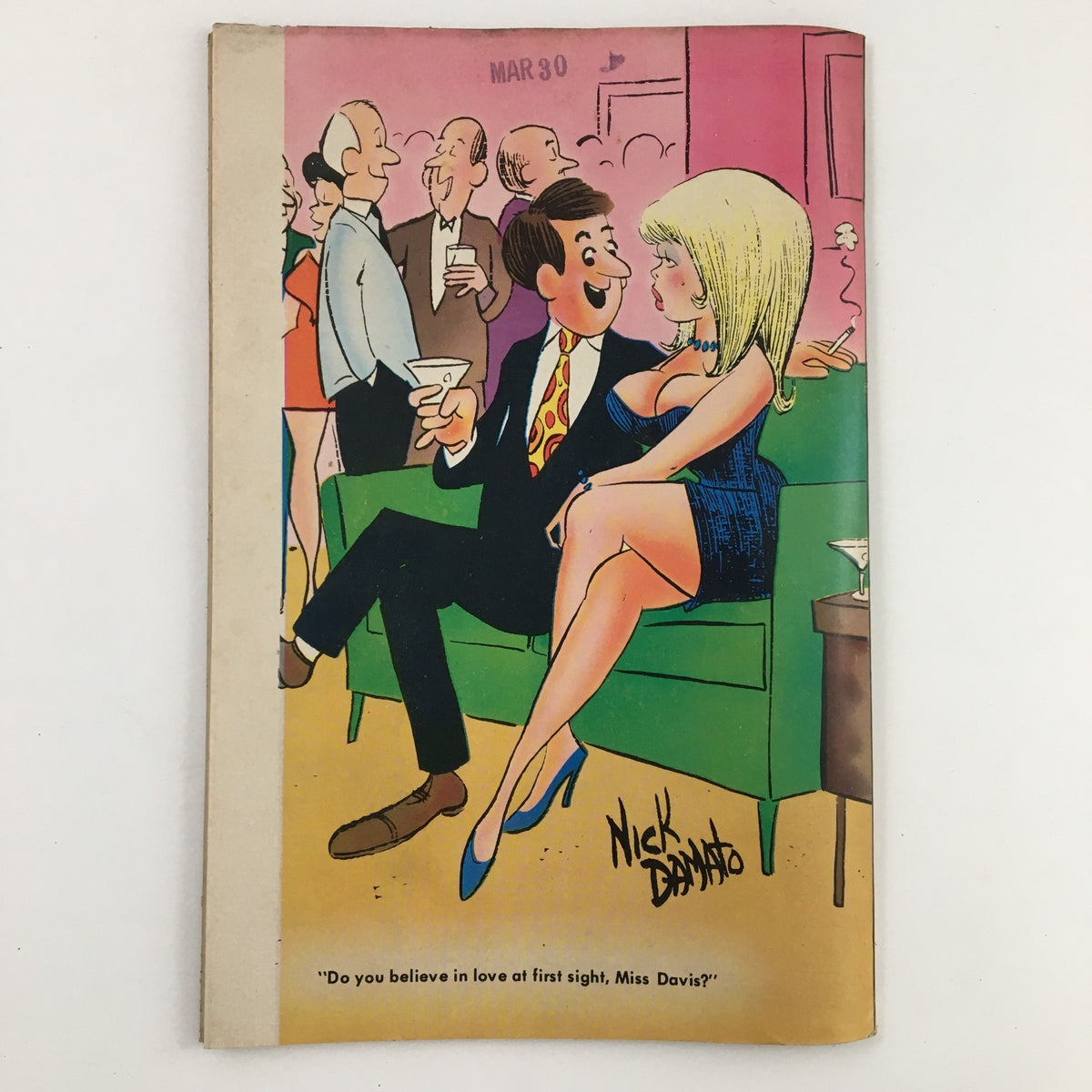 Cover image of Good Humor Cartoons July 1971 Vol. 7 No. 40 showing a colorful cartoon character and a charming couple, highlighting vintage comic humor.