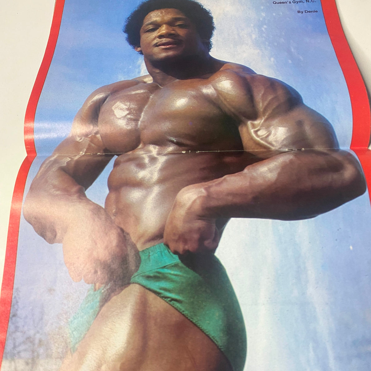 Muscle Training Illustrated May 1979 No. 76 featuring bodybuilder Dave Spector in a centerfold pose showcasing muscular physique and classic bodybuilding attire.