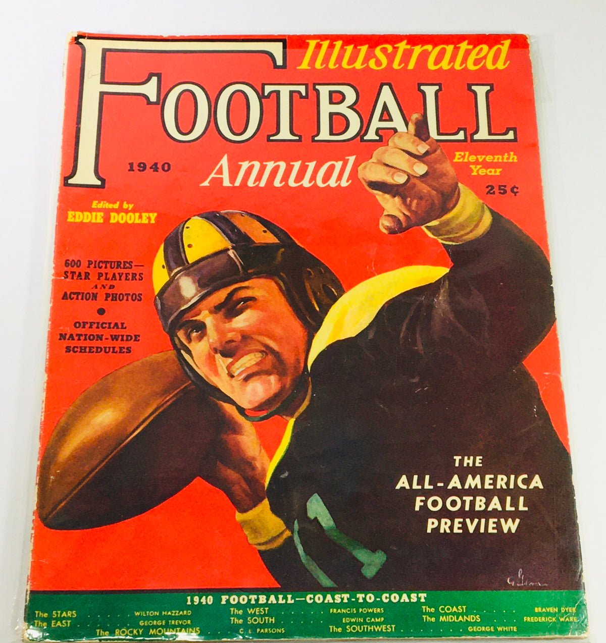 Vintage Illustrated Football Annual Magazine 1940 - Don Snavely & Charles McPhail