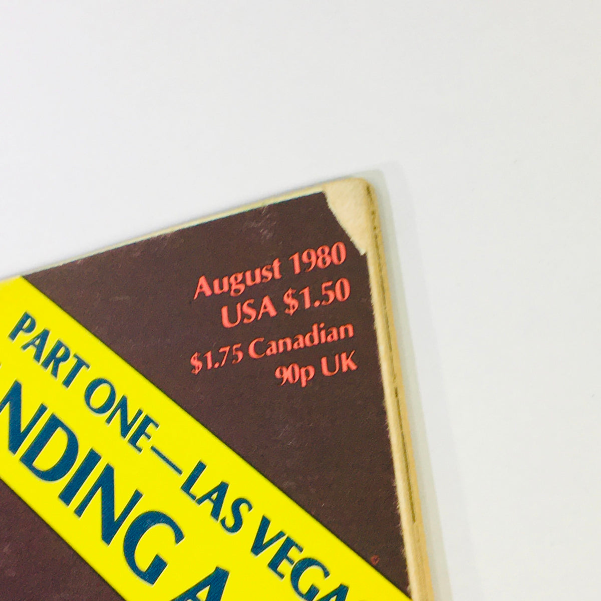 Top section of VTG Keyboard Magazine August 1980 displaying publication date and pricing details, highlighting its relevance in music history.