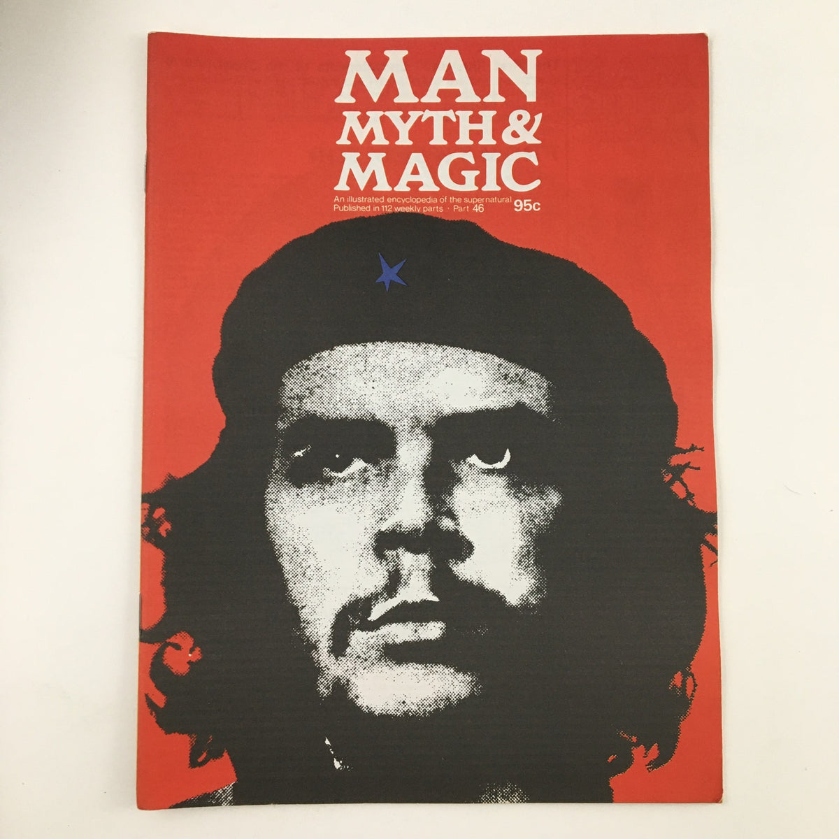 Cover of Man, Myth & Magic Magazine Part 46 featuring a striking image of Che Guevara, highlighting the themes of Marxism and revolutionary history.