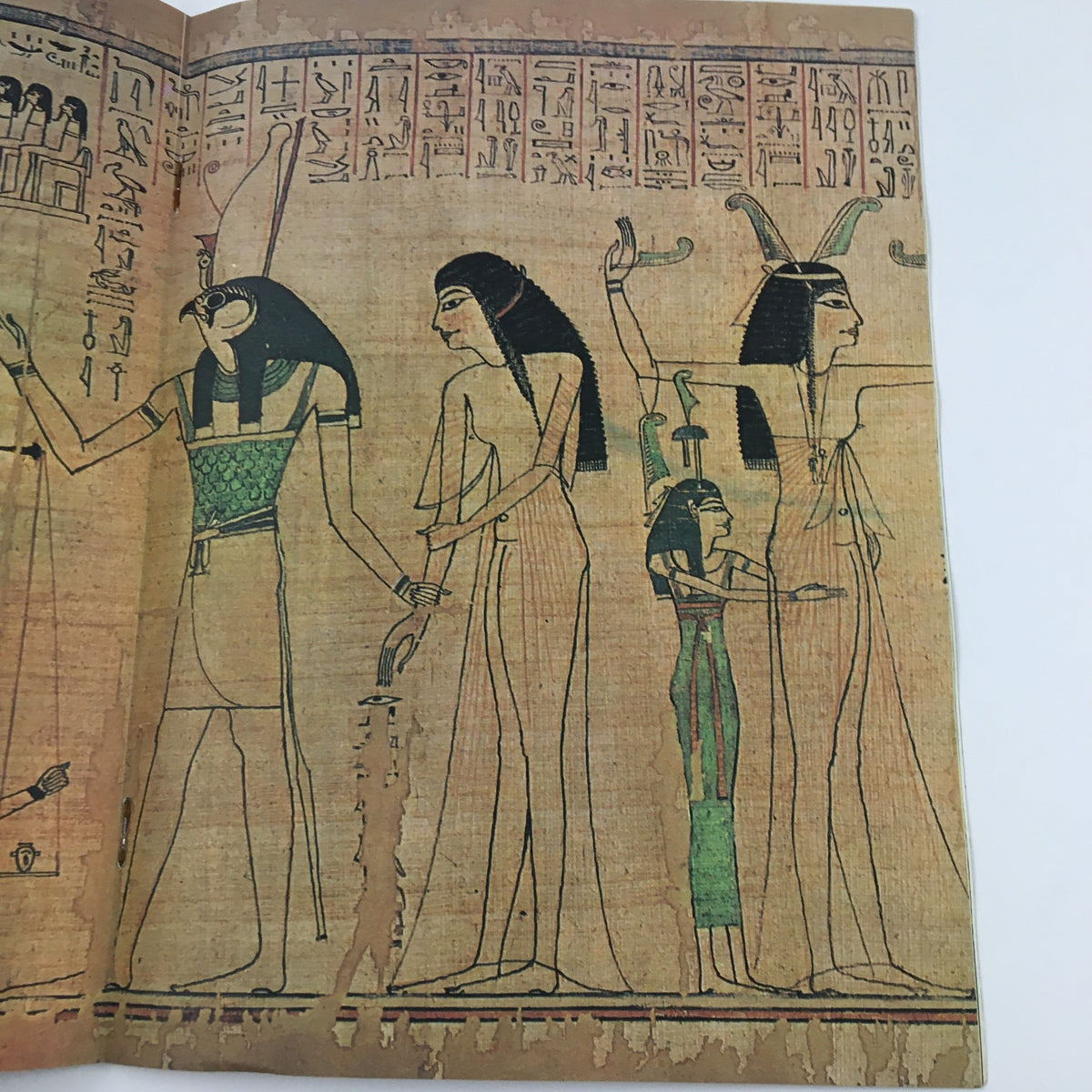 Another interior page of Man Myth & Magic Magazine Part 55 displaying ancient Egyptian hieroglyphics and deities, linking historical narratives to cultural discussions.