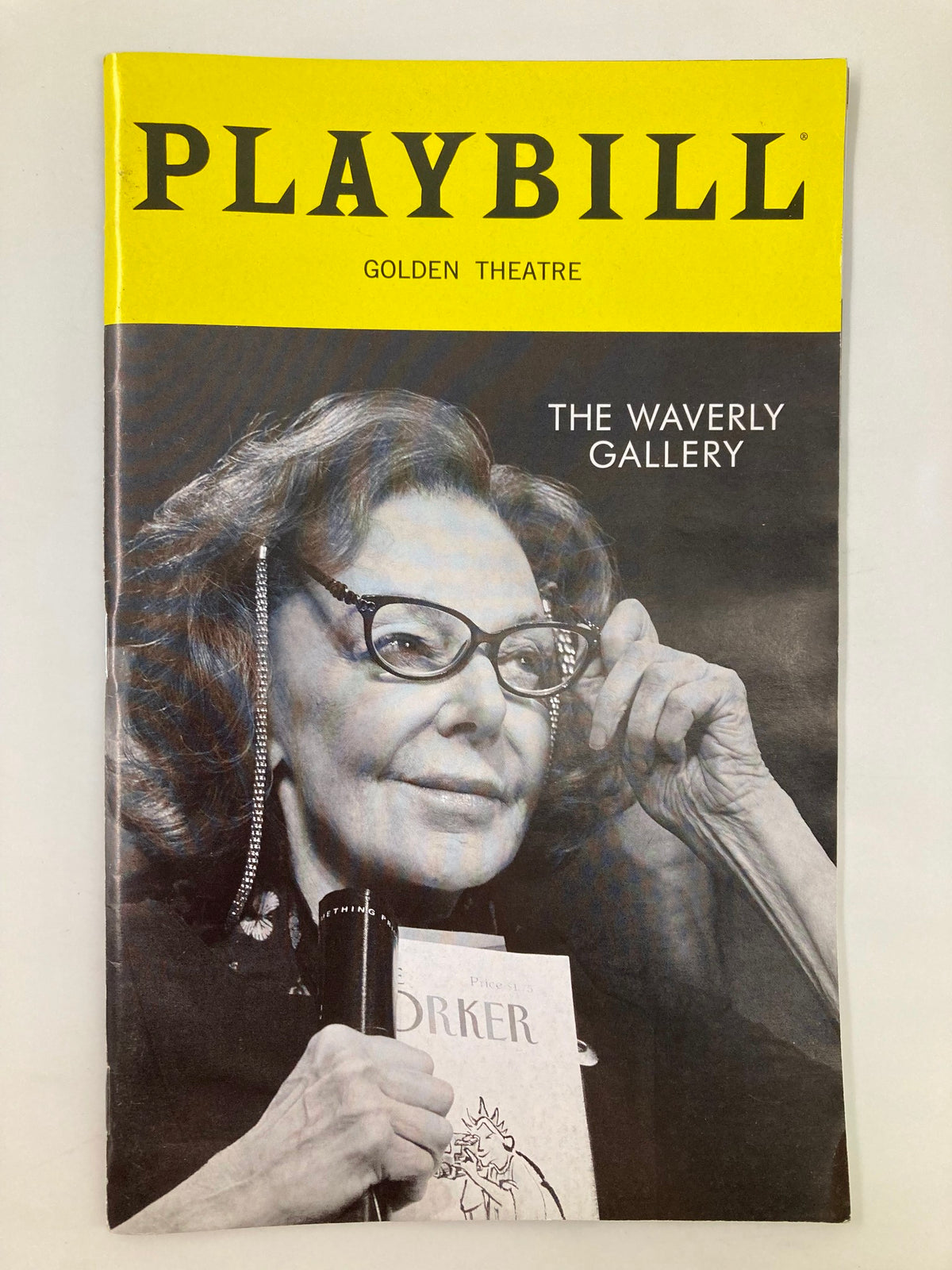 2018 Playbill for 'The Waverly Gallery' at the Golden Theatre featuring Elaine May on the cover.