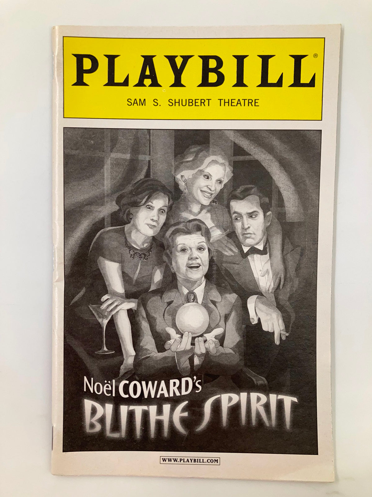2009 Playbill featuring the cast of Noël Coward's 'Blithe Spirit' at Sam S. Shubert Theatre, showcasing Angela Lansbury.
