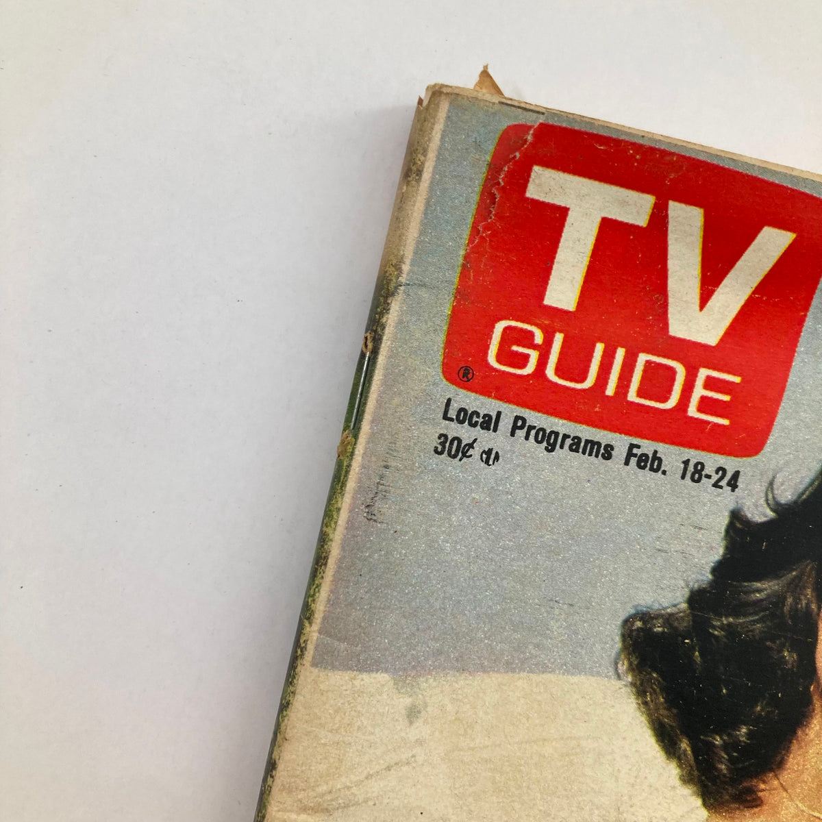 Close-up of the top section of TV Guide Magazine February 18 1978, showing the magazine title and date details.