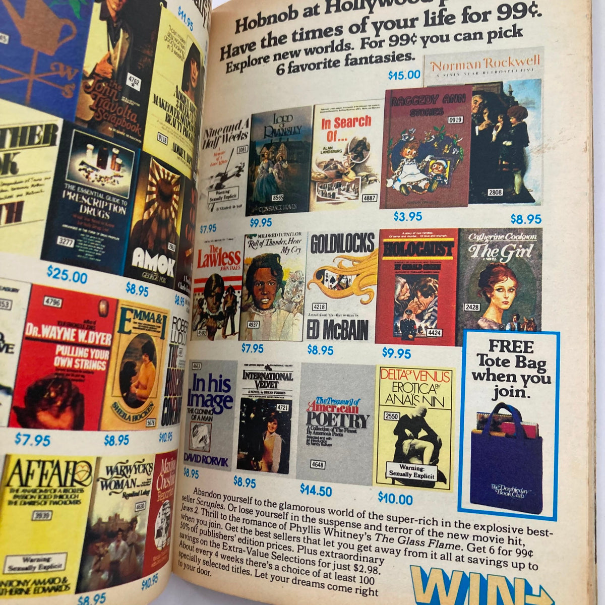 Page from TV Guide Magazine October 14 1978 issue #1333 showcasing advertisements for various books and media offerings available for purchase.