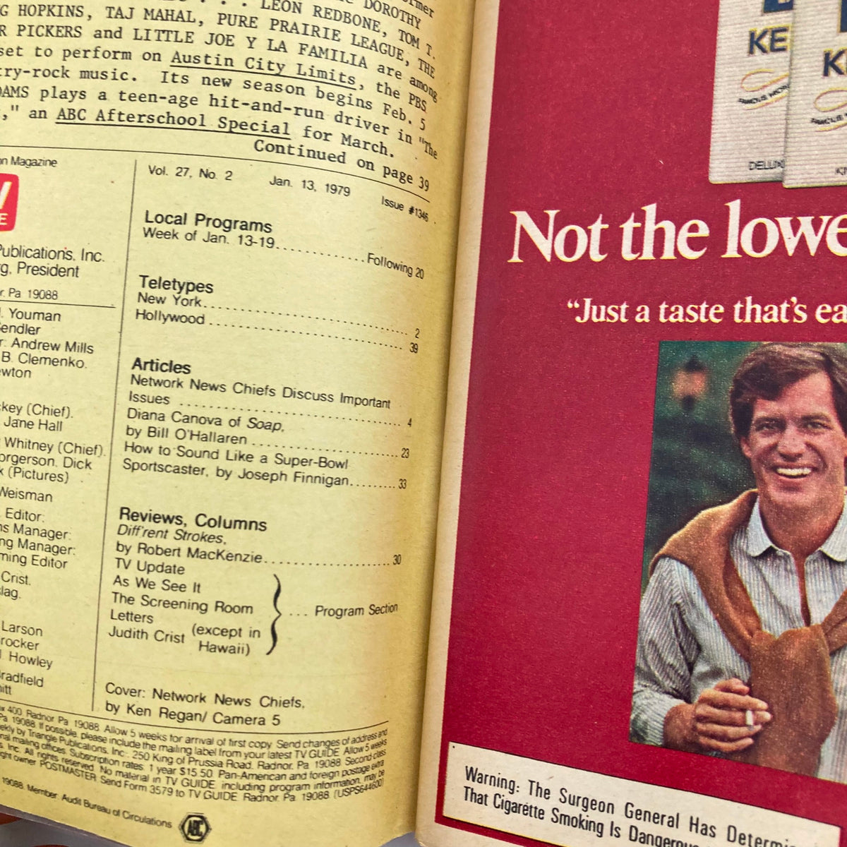 TV Guide Magazine January 13 1979 #1346 The Network Chiefs LA Metro Ed.