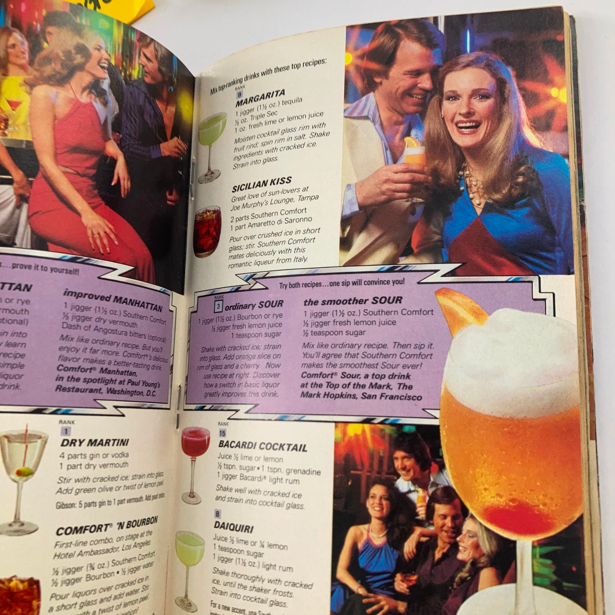 Interior page of TV Guide Magazine December 1 1979 #1392 featuring cocktail recipes and a vibrant night scene.