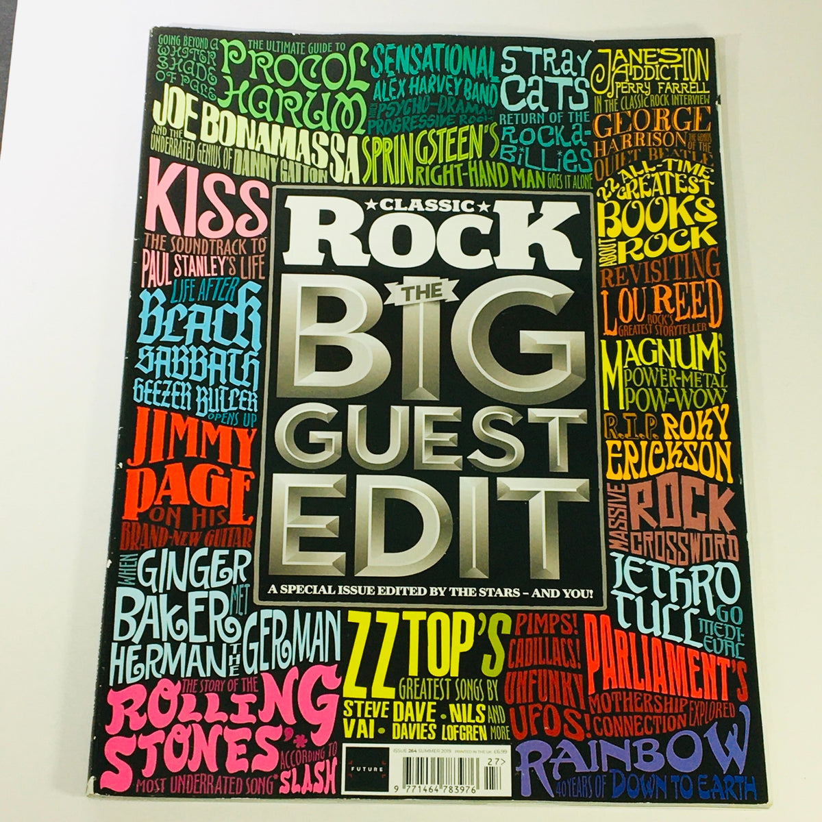 Cover of Classic Rock Magazine Summer 2019 #264 featuring Joe Bonamassa and Jimmy Page, highlighting iconic rock legends and celebrating classic rock culture.