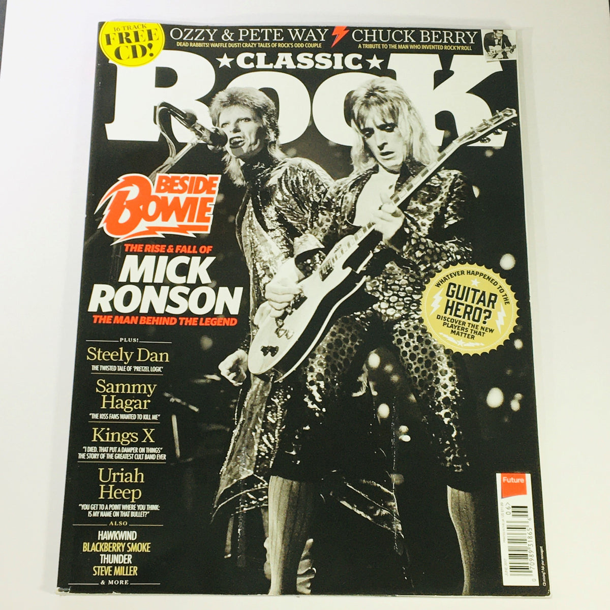 Classic Rock Magazine June 2017 issue #236 featuring Mick Ronson and Chuck Berry on the cover, capturing key moments in rock history with articles and photography.