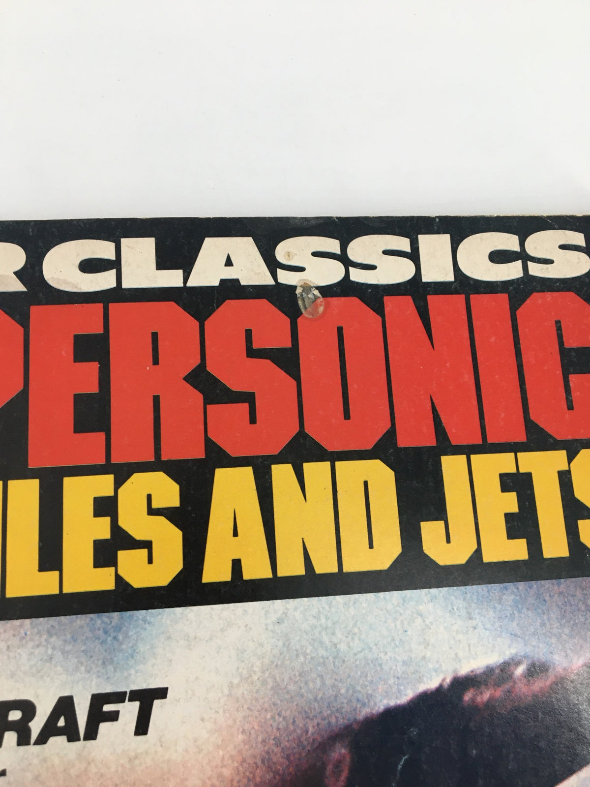 Cover detail of the VTG War Classics Magazine August 1976, showcasing the title 'SUPersonic' prominently, reflecting its focus on advanced jet aircraft and space technology.