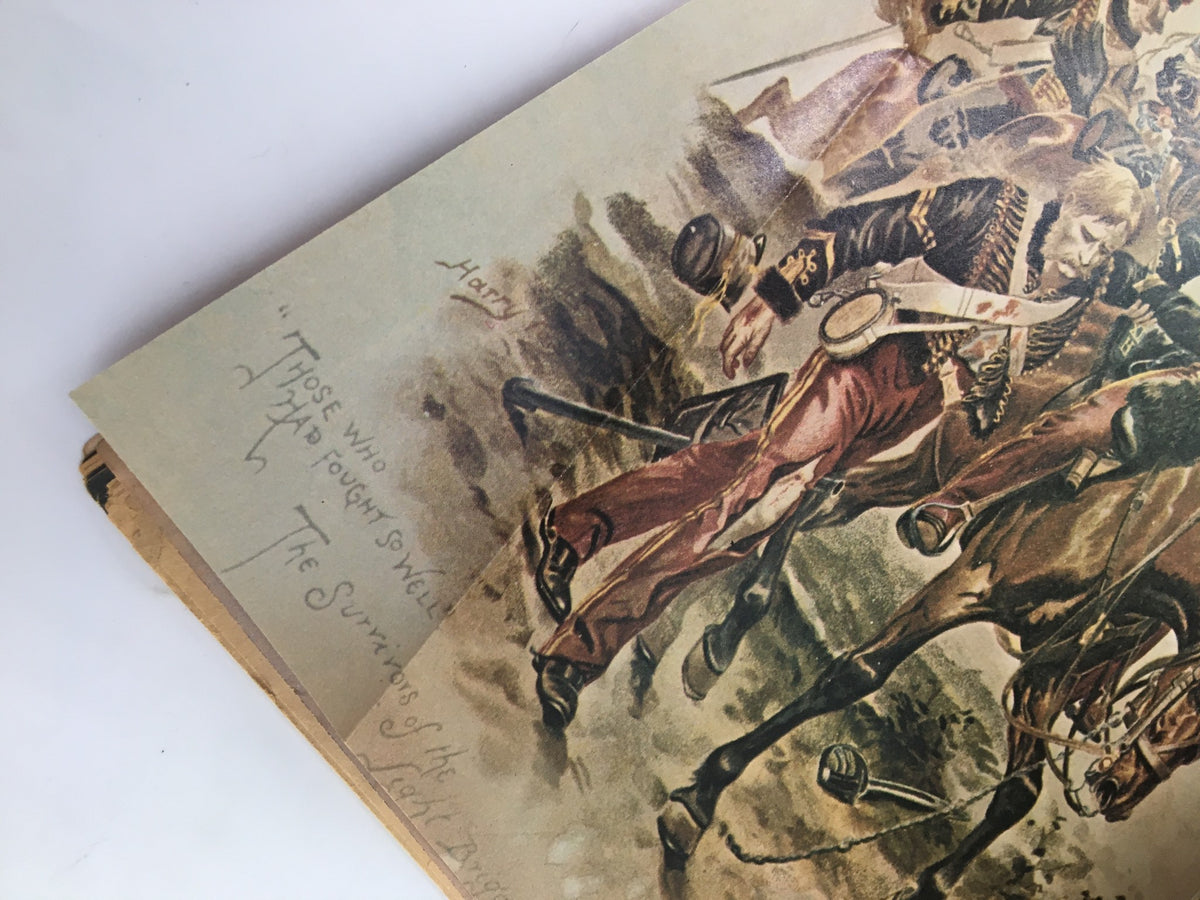 A detailed illustration from the vintage World War II Magazine January 1974, showing a historical scene with soldiers and horses, emphasizing the magazine's focus on wartime narratives.