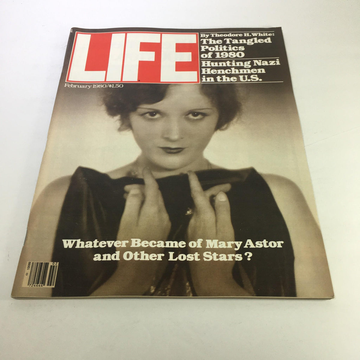 Cover of Life Magazine from February 1980 featuring a captivating image and the title 'Whatever Became of Mary Astor and Other Lost Stars?'. The cover offers a glimpse into the golden age of Hollywood, showcasing vintage magazine design and nostalgia.