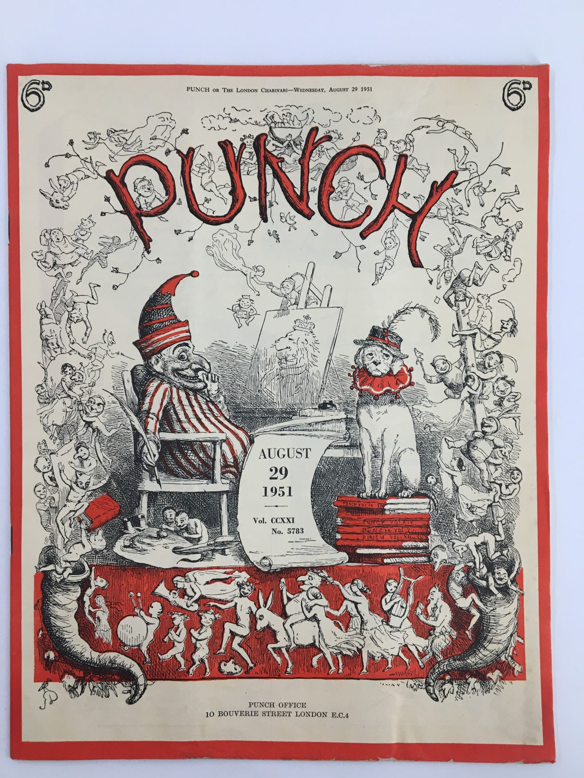 Vintage Punch August 29 1951 WWII Cartoon & Humour Magazine No Label