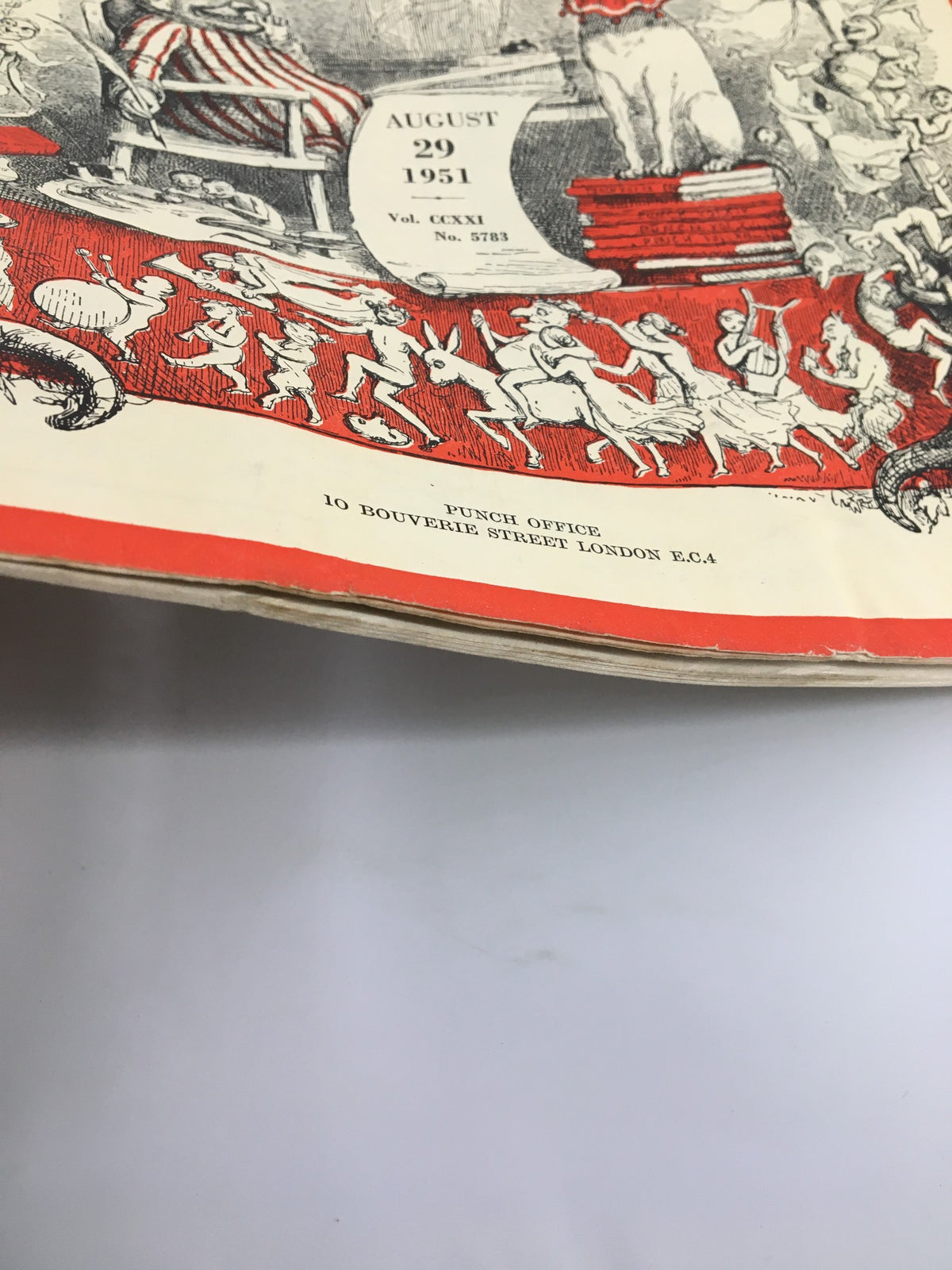 Vintage Punch August 29 1951 WWII Cartoon & Humour Magazine No Label