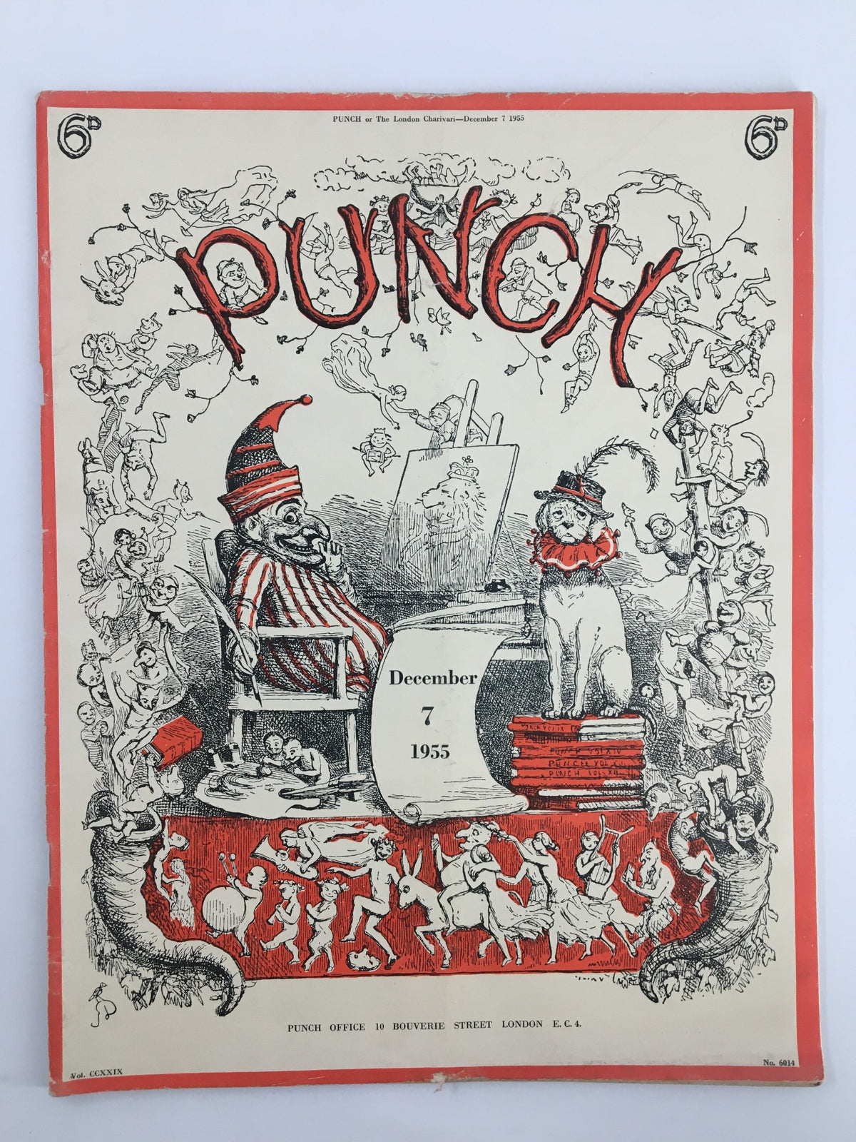 Vintage Punch December 7 1955 WWII Cartoon & Humour Magazine No Label