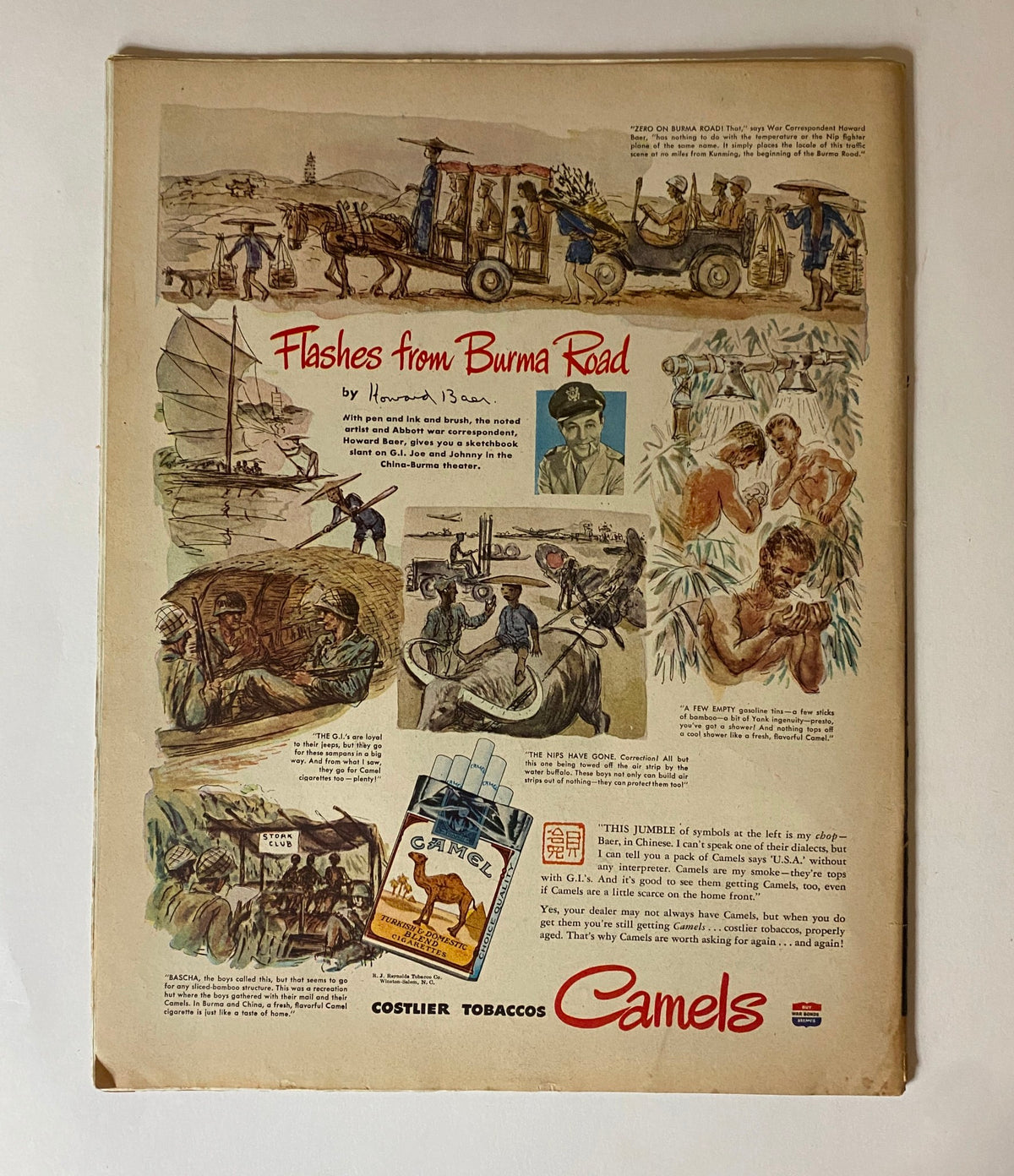 Vintage Collier's Magazine April 28, 1945 William Halsey Jr. Cover