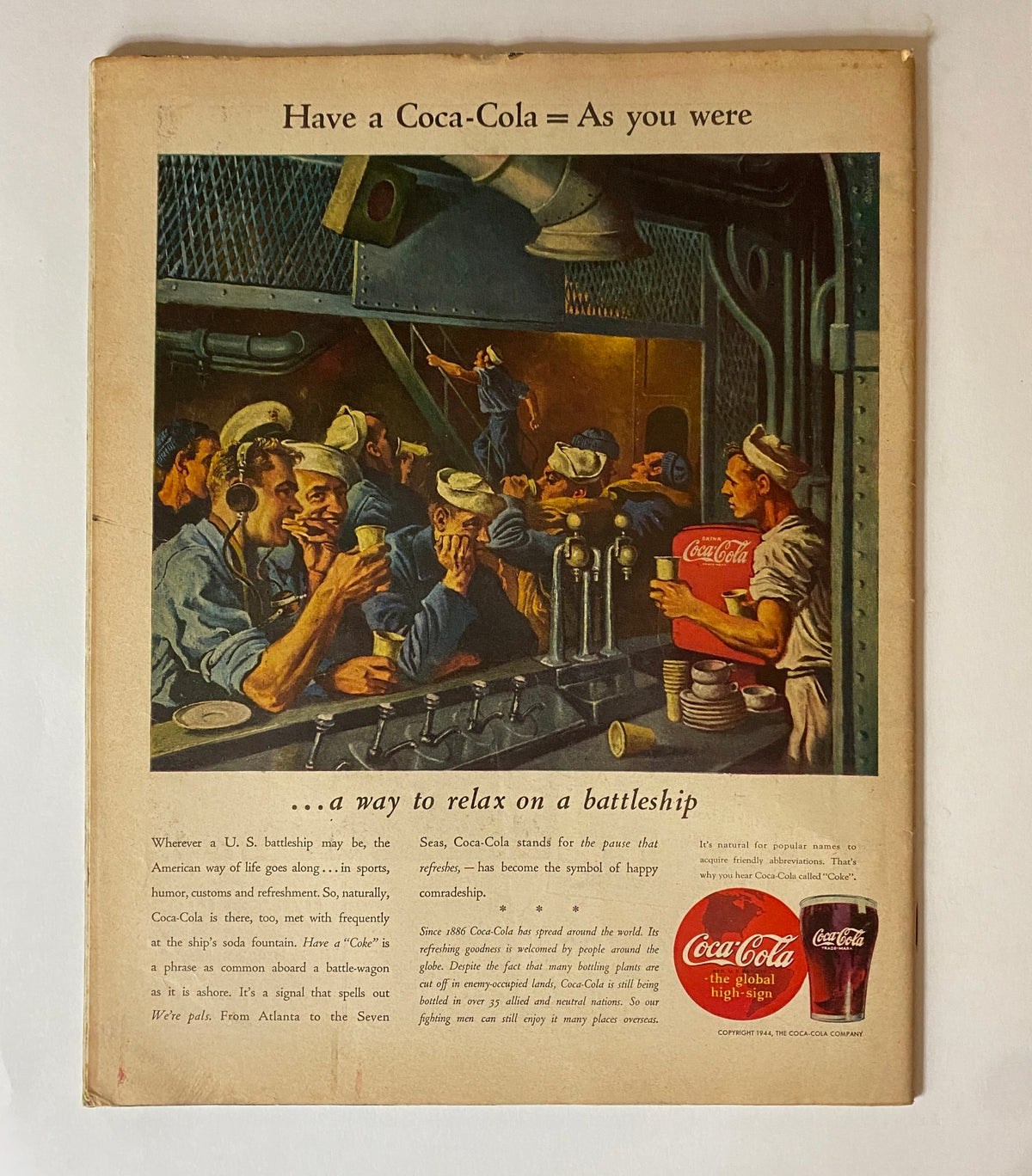 Vintage Collier's Magazine February 19, 1944 Ronald McLeod Cover