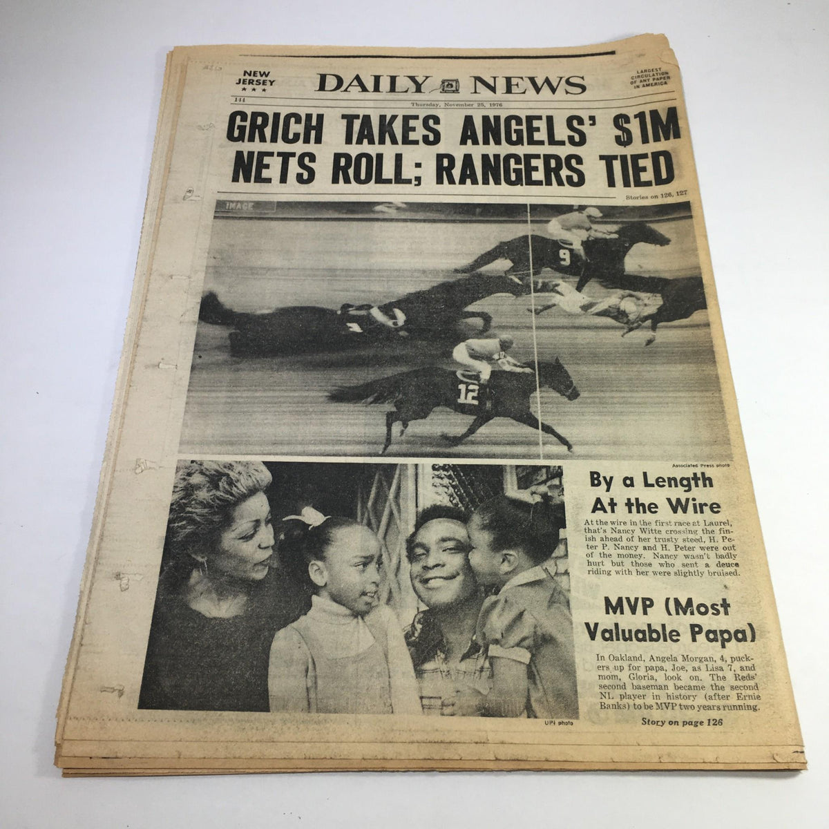 NY Daily News: Nov 25 1976 Wife Is Guilty In Lowitt Death; For Caroline & JFK Jr