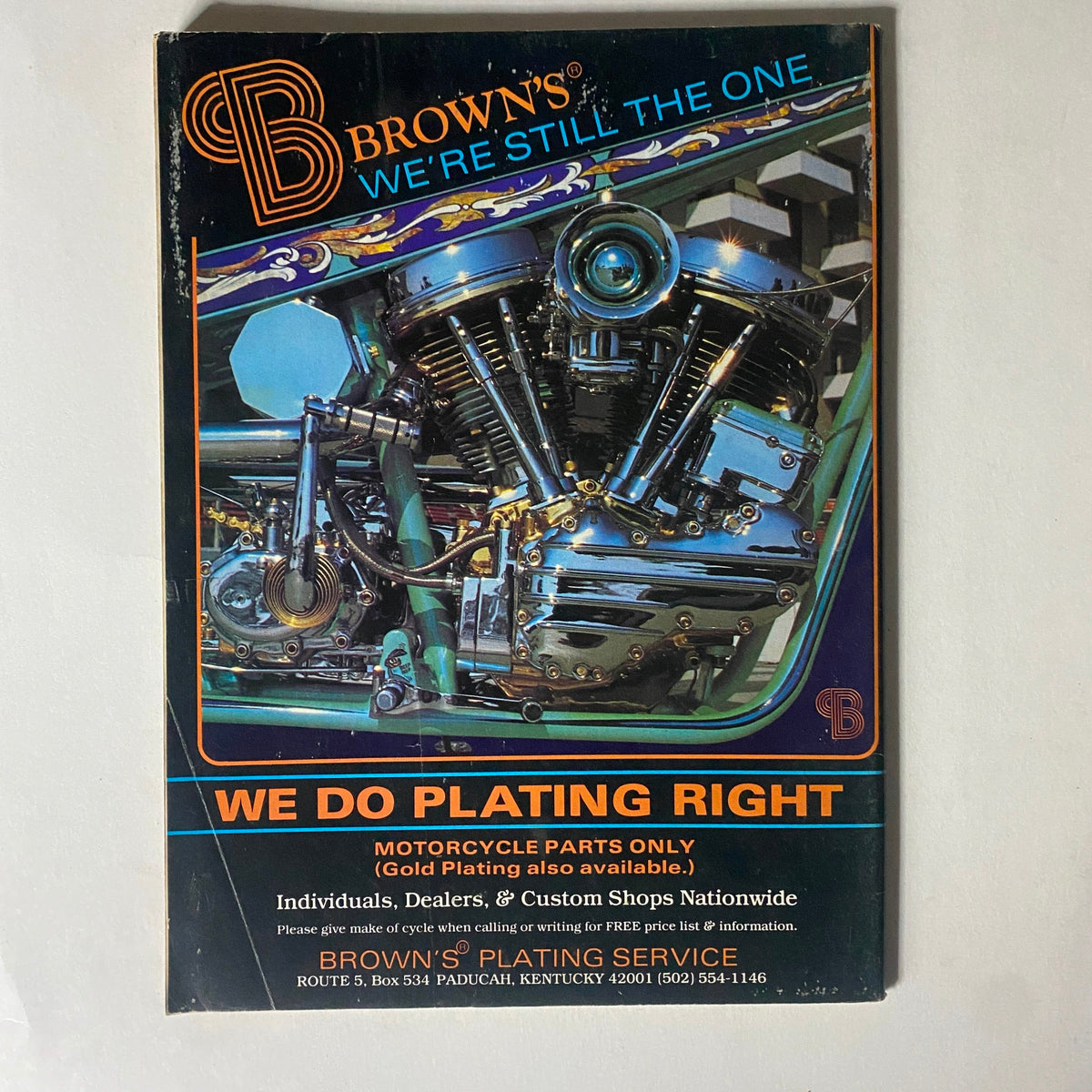 VTG Easyriders Magazine January 1983 cover featuring motorcycle parts and plating service advertisement. The magazine titled 'This Chick's An Animal' showcases biker culture and insights from the early 1980s.