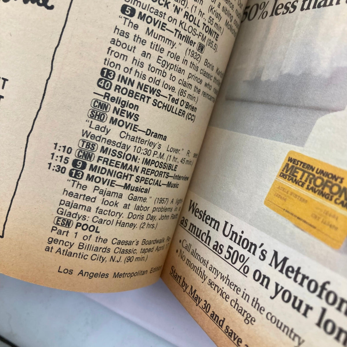 Interior page of TV Guide Magazine May 14, 1983 displaying TV listings and features, capturing broadcast schedule and advertisements from the era.