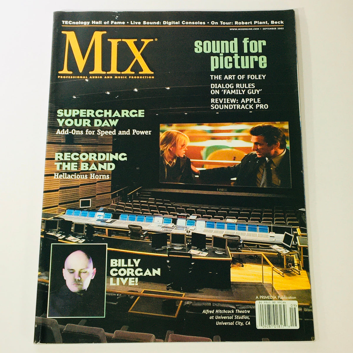 Mix Music Magazine September 2005 Billy Corgan, Sound for Picture, Newsstand