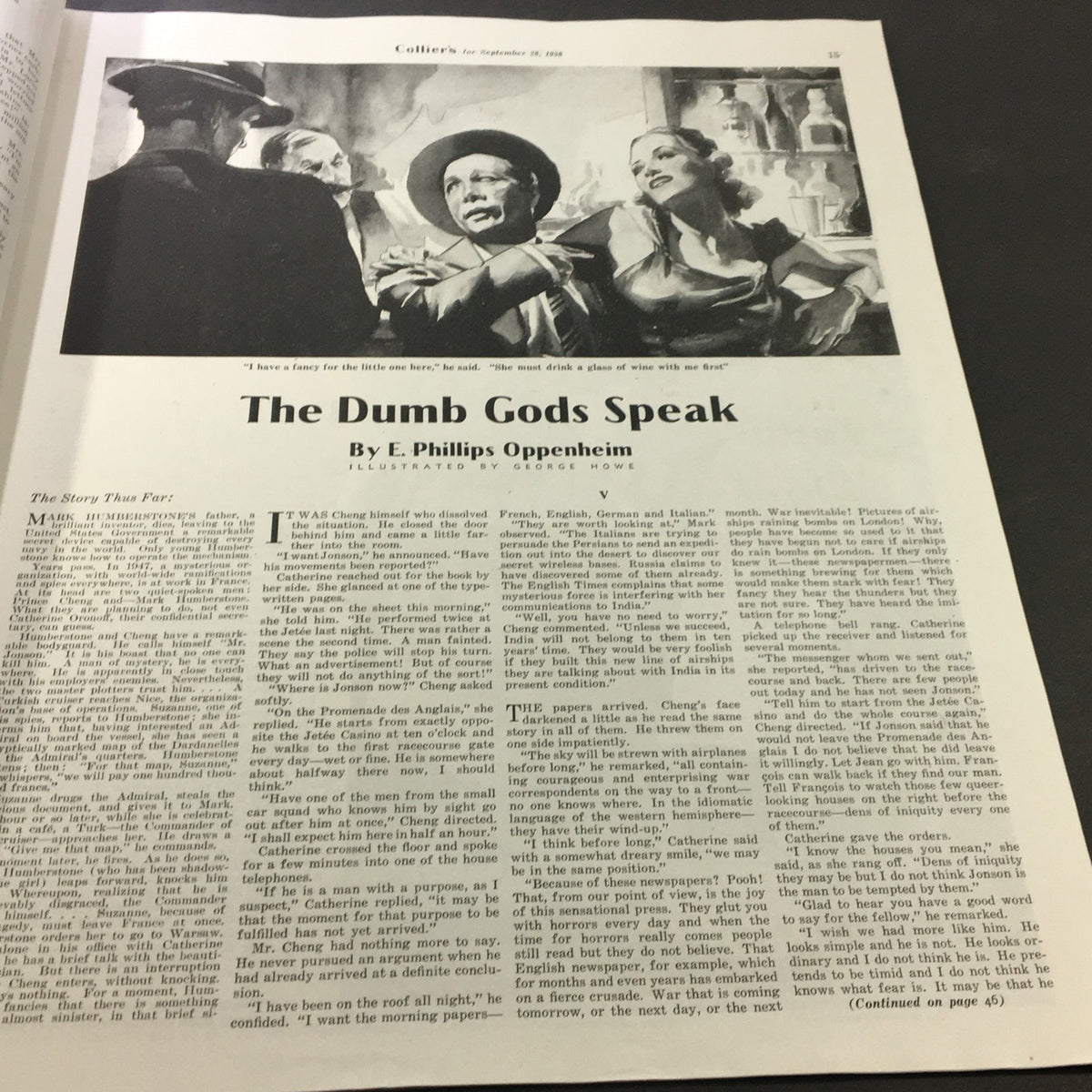 Vintage Collier's Magazine September 26 1936 The Doubtless Democrat Walter Davenport