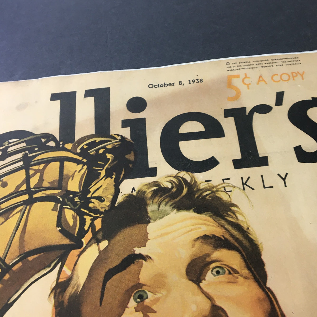 Cover of VTG Collier's Magazine from October 8, 1938, featuring bold title and price, showcasing vintage design.