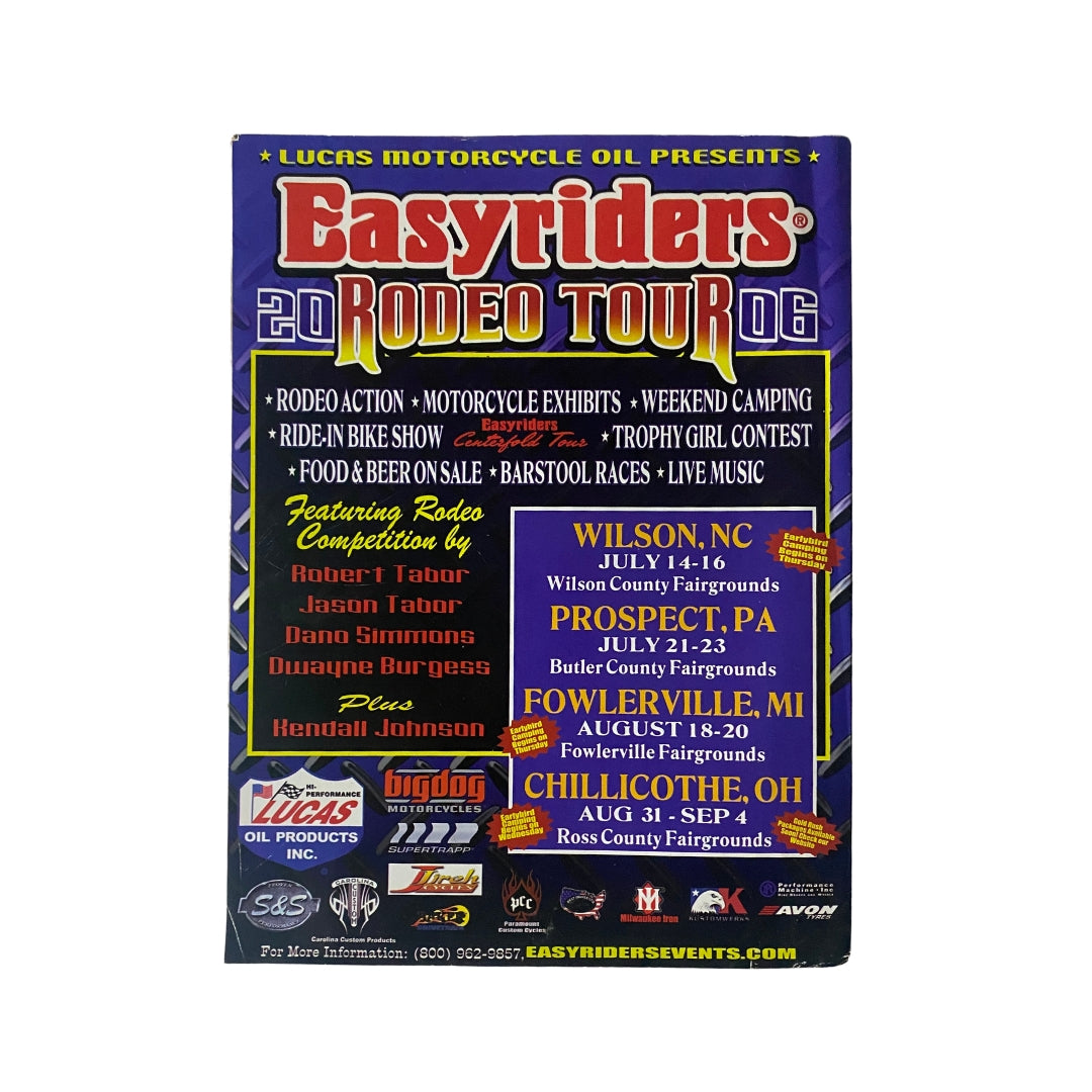 Easyriders Magazine June 2006 #396 cover featuring Big Dog's 2006 Chopper, showcasing vintage motorcycle culture and custom chopper craftsmanship.