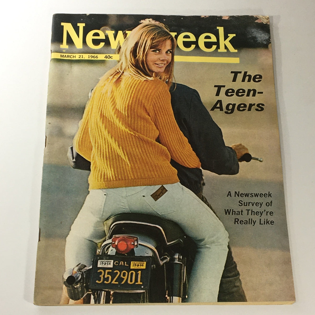 Newsweek Magazine March 21 1966 The Teen-Agers Survey, Newsstand