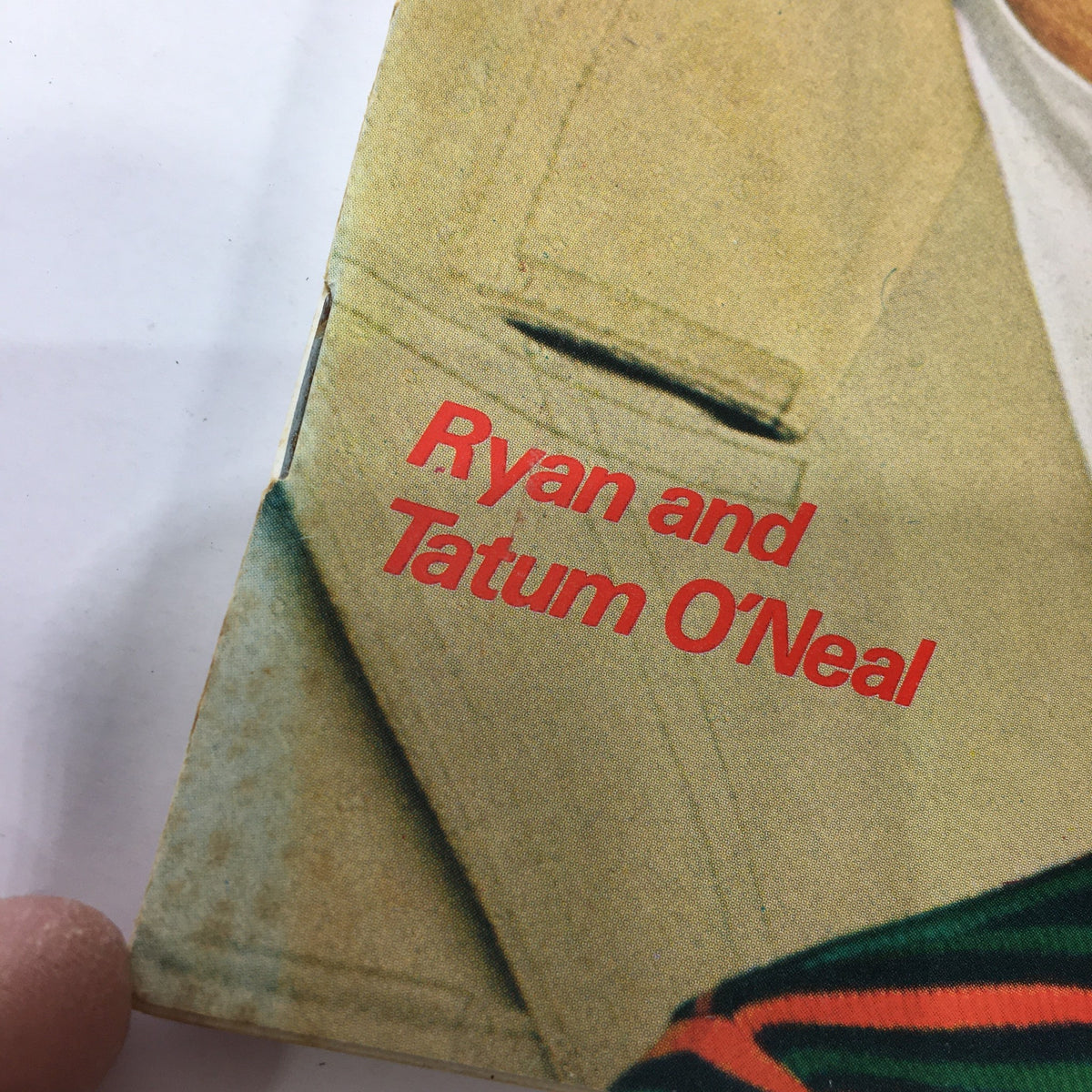 Close-up of the cover showcasing the title 'Ryan and Tatum O'Neal' from the VTG Newsweek Magazine February 9 1976 featuring a vintage design.