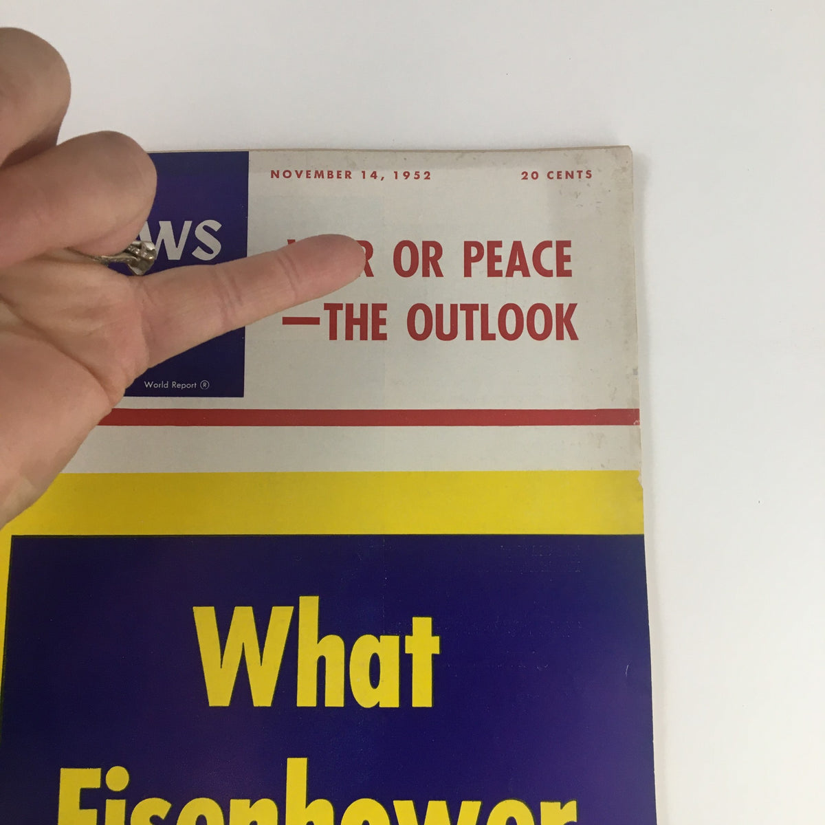 Vintage U.S. News & World Report November 14 1952 What Dwight Eisenhower Will Do