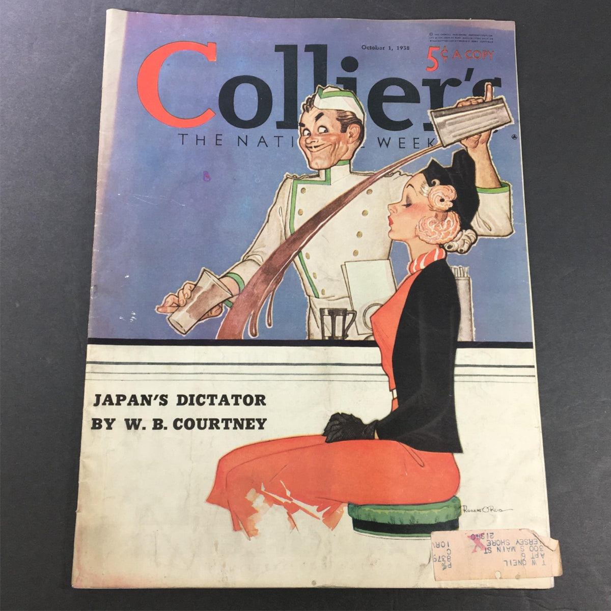 Vintage Collier's Magazine October 1 1938 Japan's Dictator by W.B. Courtney
