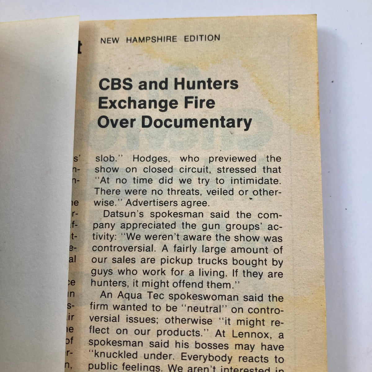 Inside page of the TV Guide Magazine September 20 1975, showcasing an editorial piece discussing a documentary controversy, relevant to Barbara Walters' features.