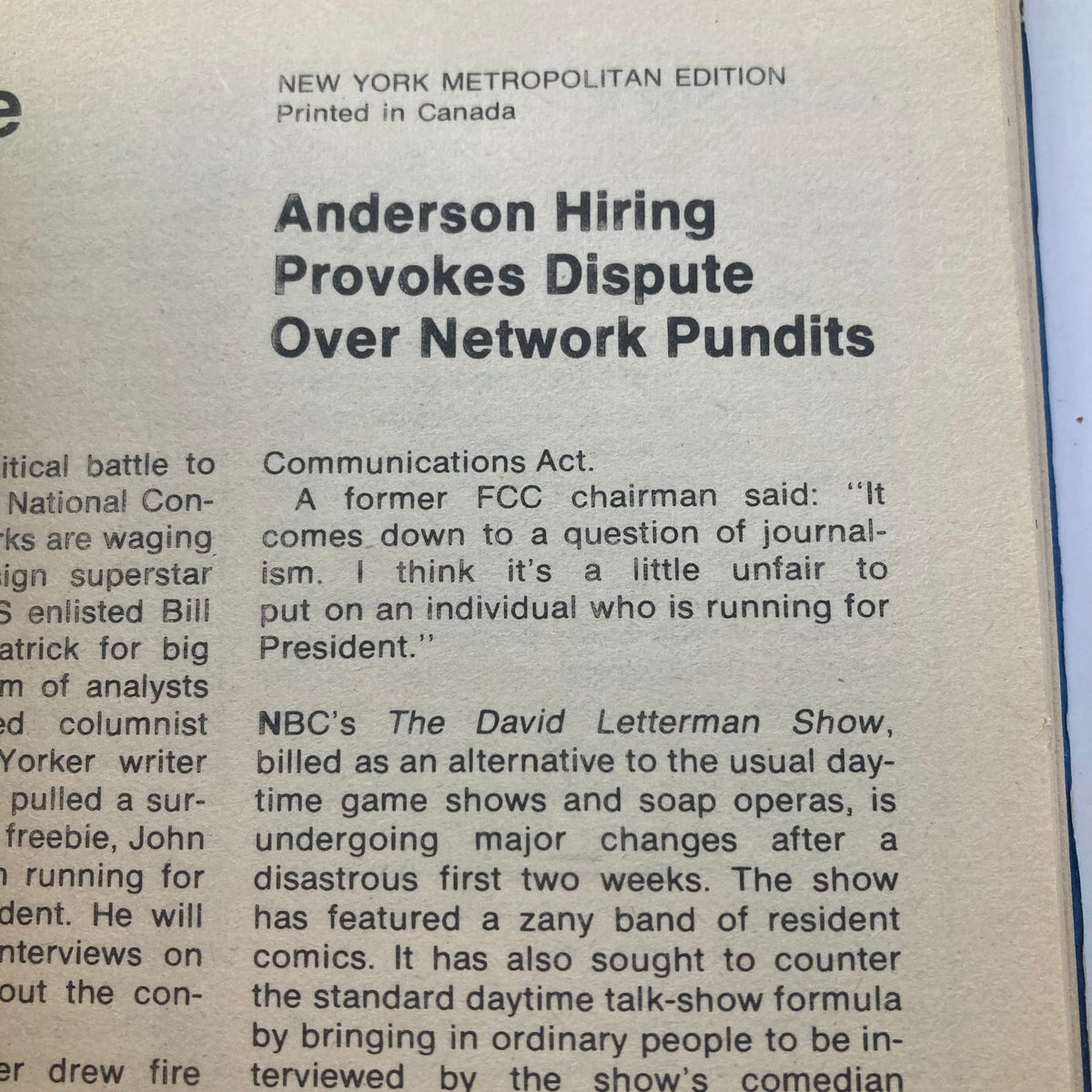 Interior page of TV Guide Magazine July 19, 1980 discussing network pundits and journalism issues, showcasing classic television industry insights.
