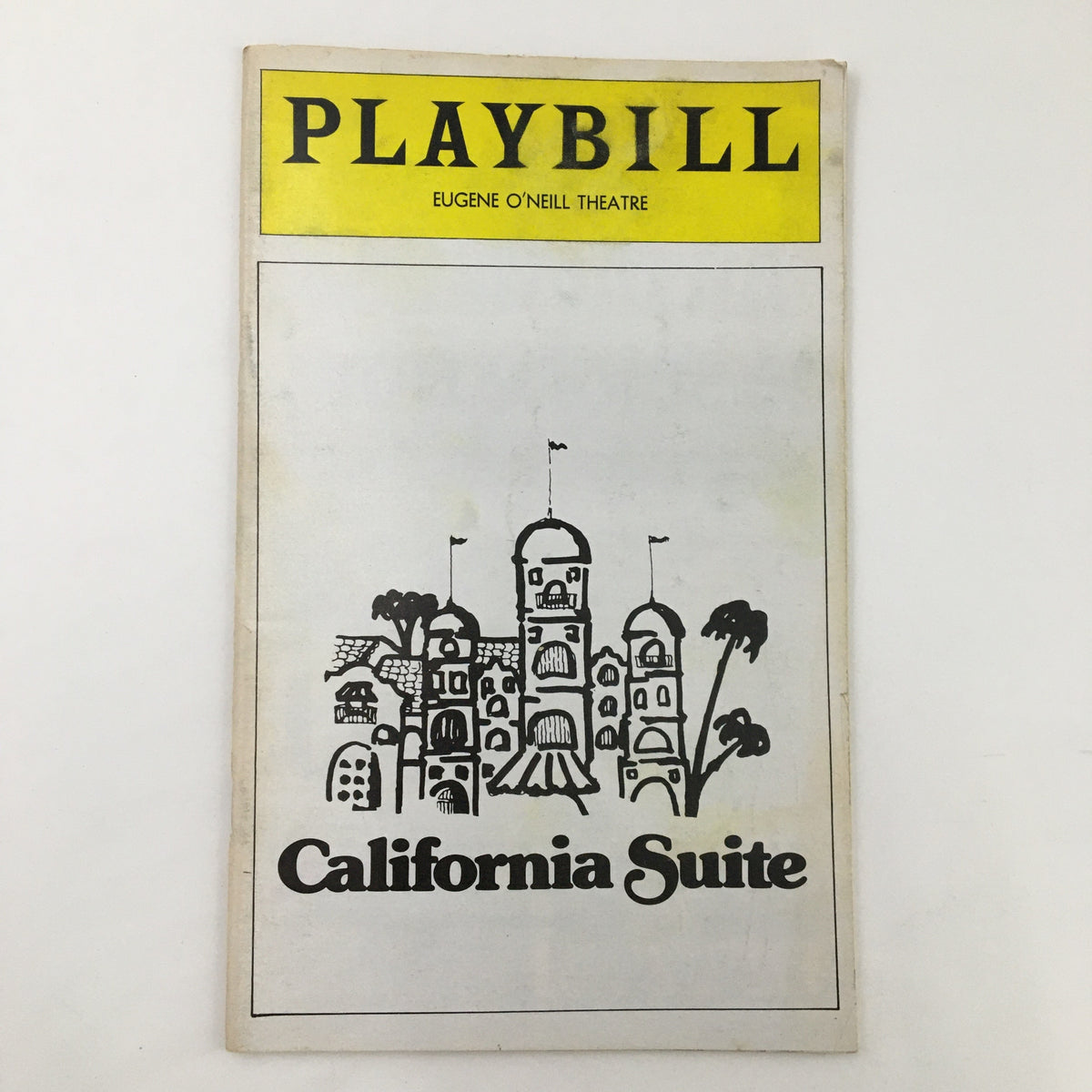 1976 Playbill California Suites, from Eugene O'Neill Theatre, featuring a distinctive cover design.