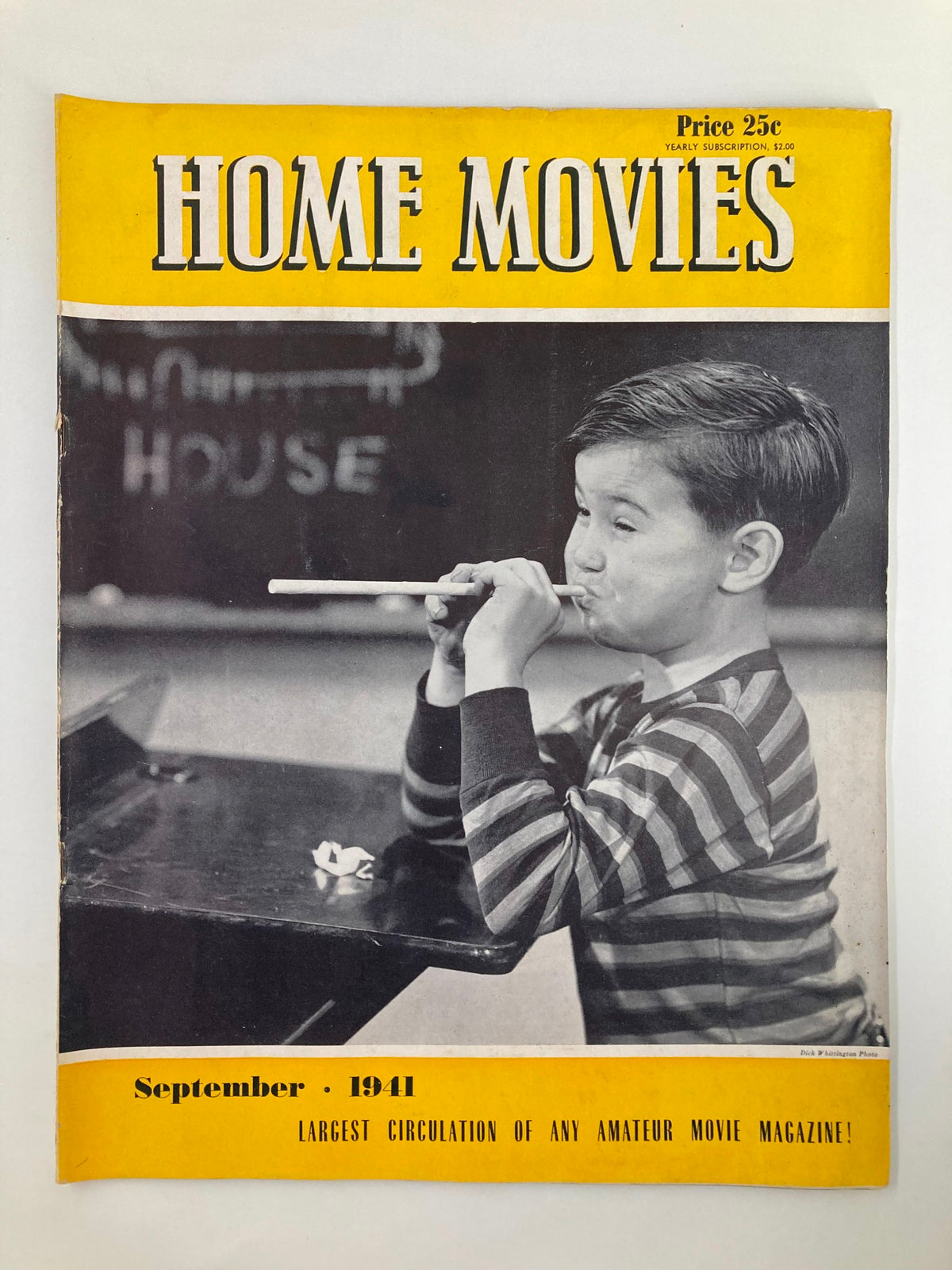 Vintage Home Movies Magazine September 1941 School Begins - Filming Ideas No Label