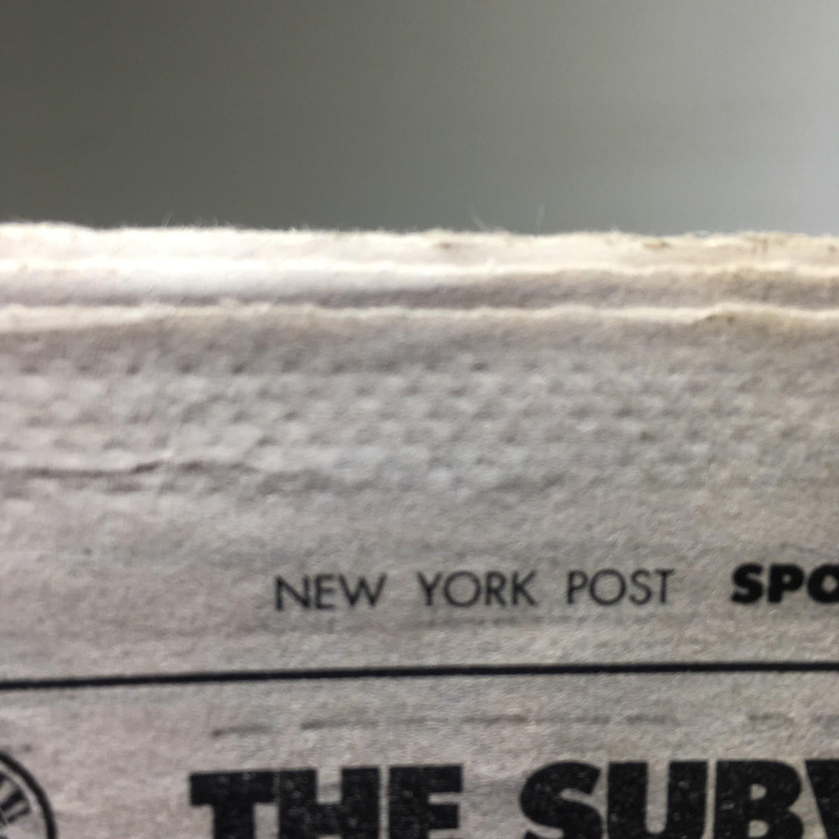 New York Post headline feature from the NY Daily News: Oct 26 2000 Stop From 3-Peat.
