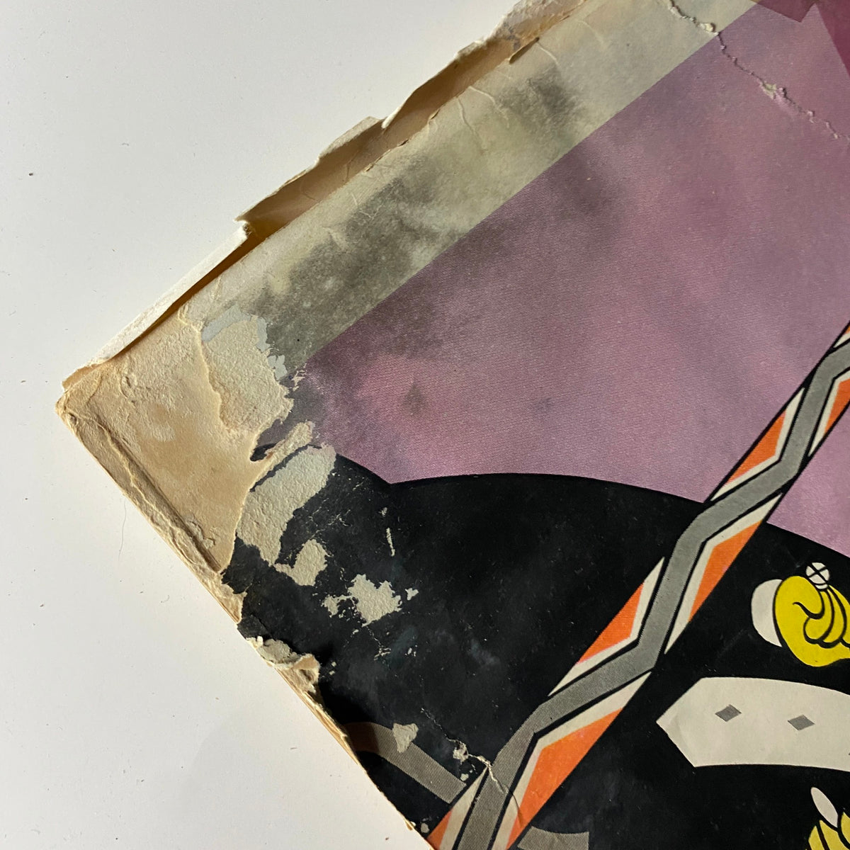 Damaged edge of The New Yorker Complete Magazine November 13, 1926 Julian De Miskey Cover, showcasing wear and tear typical of vintage publications.