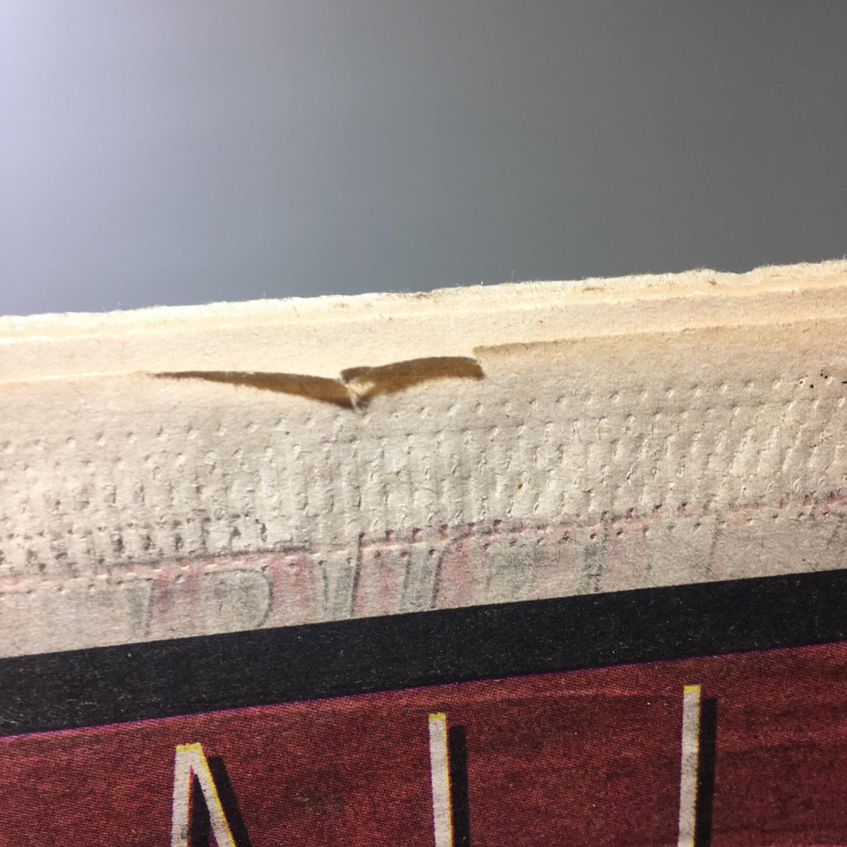 Side view of New York Newsday: April 4 1993 Baseball '93 showing mild wear and tear, indicating its vintage condition.