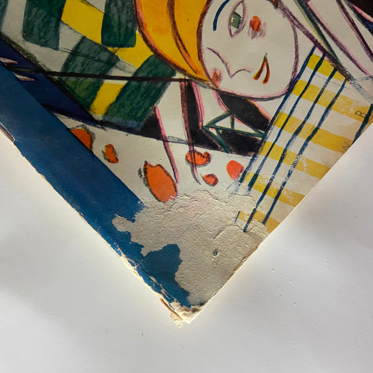 Close-up detail of the cover of The New Yorker Complete Magazine March 19, 1927, featuring W. Boethling's artistic illustration, showcasing vivid colors and textures.