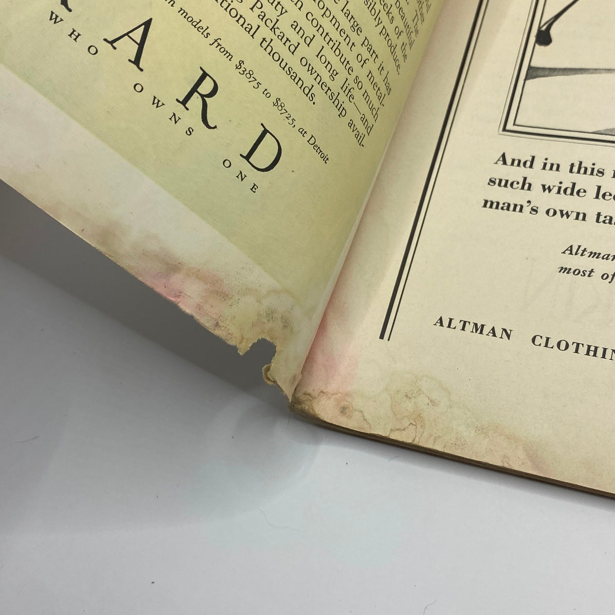 Inside pages of The New Yorker Complete Magazine May 19, 1928 featuring details about the magazine's content, indicative of its historic value.