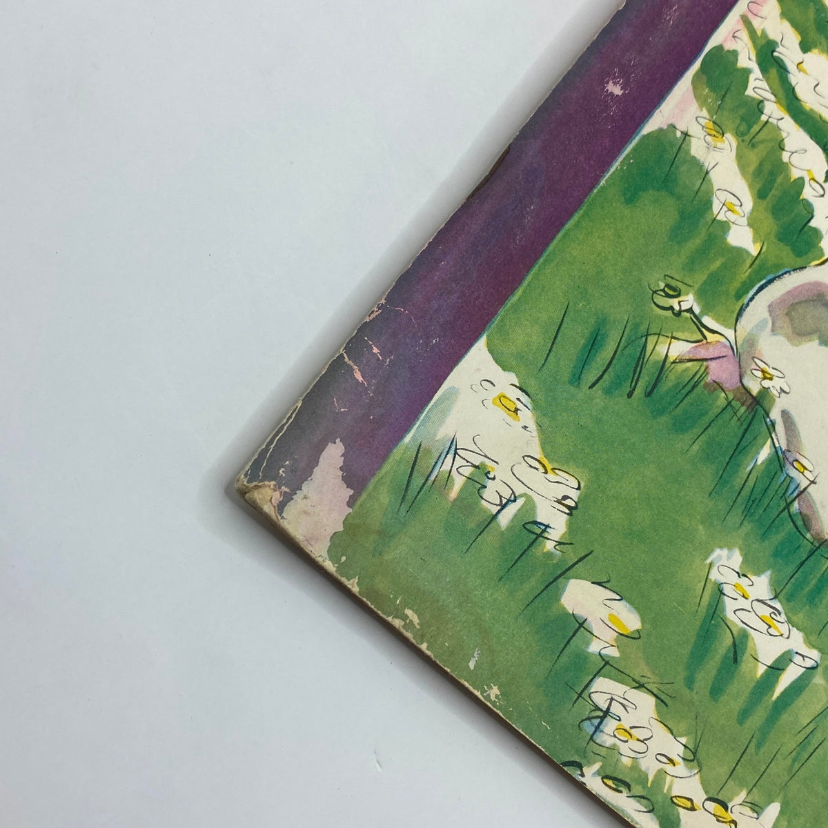 Cover detail of The New Yorker Complete Magazine May 26, 1928, featuring a vibrant illustration of a pastoral scene by Helen E. Hokinson.
