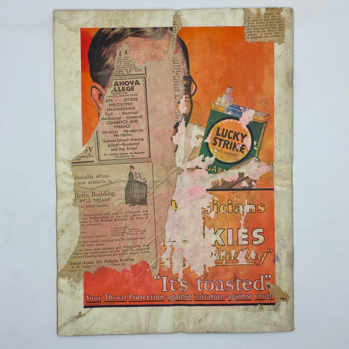 Back cover of The New Yorker Complete Magazine July 19, 1930 displaying a promotional ad with a colorful design.