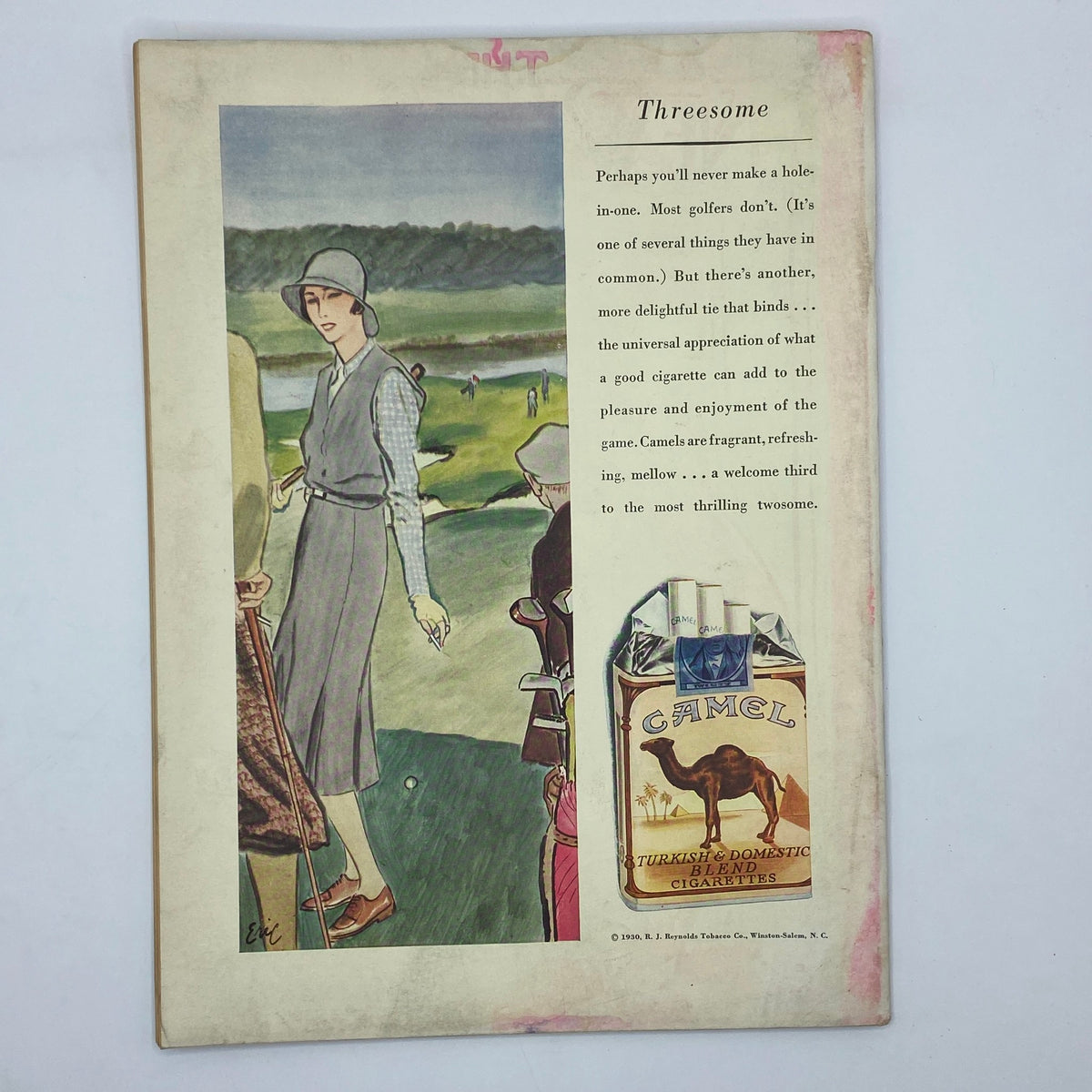 The New Yorker Complete Magazine June 14, 1930 cover illustration featuring a sophisticated woman in golfing attire, depicting early 20th-century American culture, with a blend of humor and elegance.