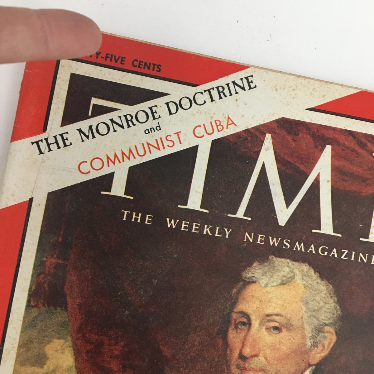 Cover of Time Magazine September 21 1962, featuring the headline 'The Monroe Doctrine and Communist Cuba,' highlighting the historic significance of the 5th President James Monroe.