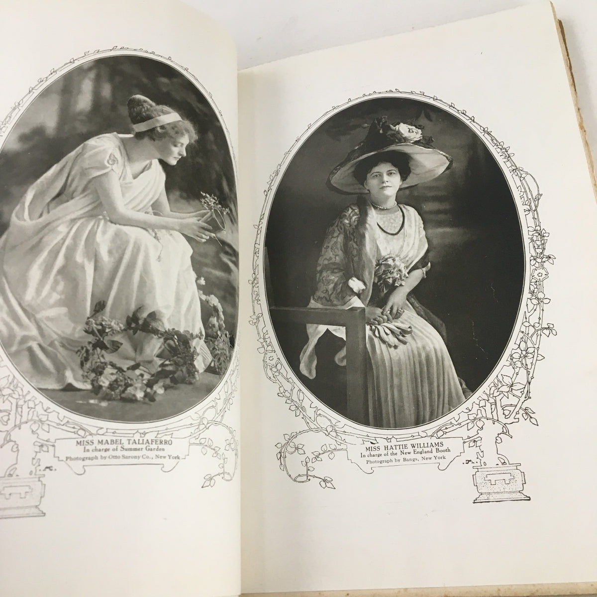 Photographs of Miss Mabel Taliaferro and Miss Hattie Williams in The Redbook Magazine May 1910.