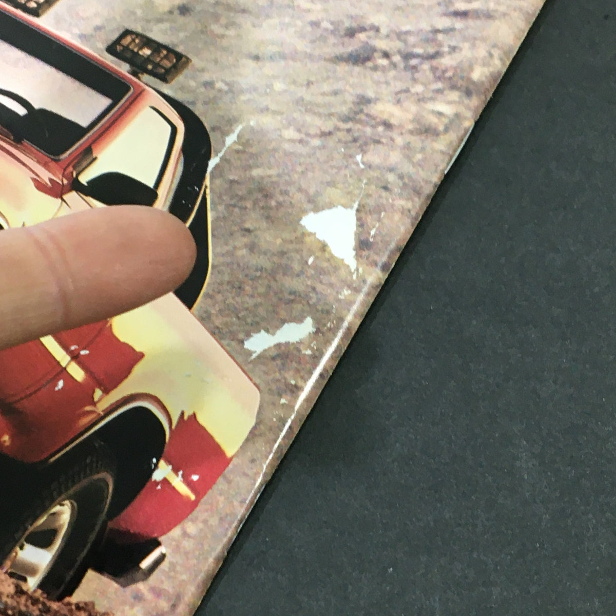 Close-up of Cycle Magazine January 1990 showing signs of wear, highlighting the collectible nature of this vintage magazine.