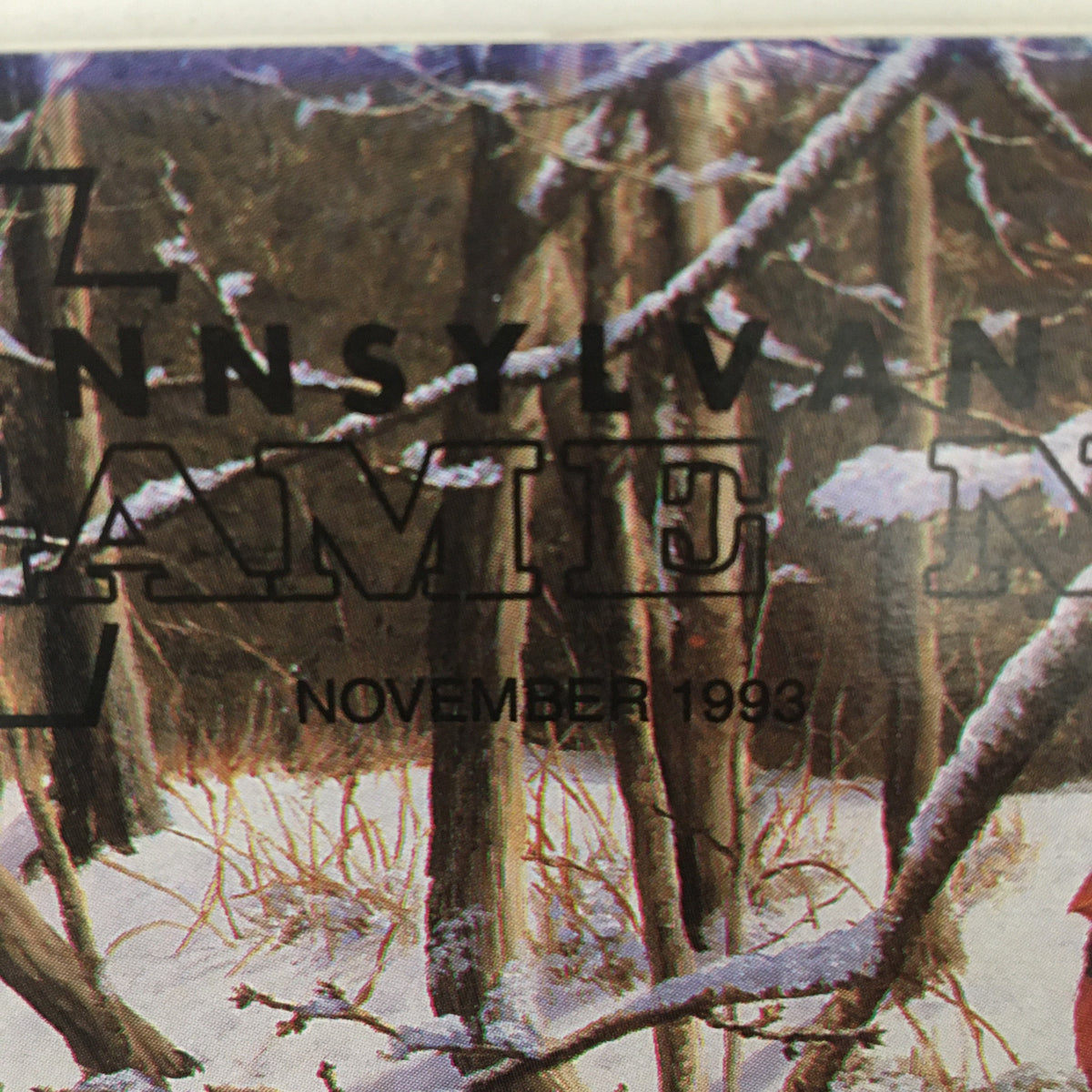 Close-up of the header from Pennsylvania Game News November 1993 showing the magazine's title and date, highlighting its focus on outdoor life and conservation topics.