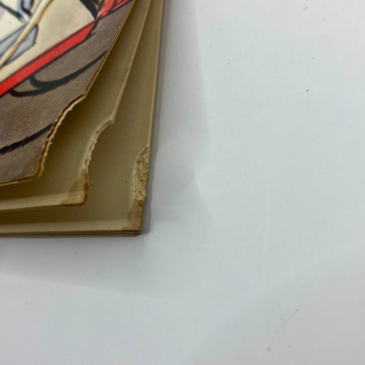 Detail of The New Yorker Complete Magazine from October 1, 1932, highlighting the cover edges with signs of wear, emphasizing its vintage character.